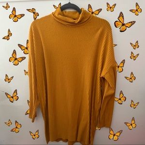 Turtleneck Knit Sweater Dress